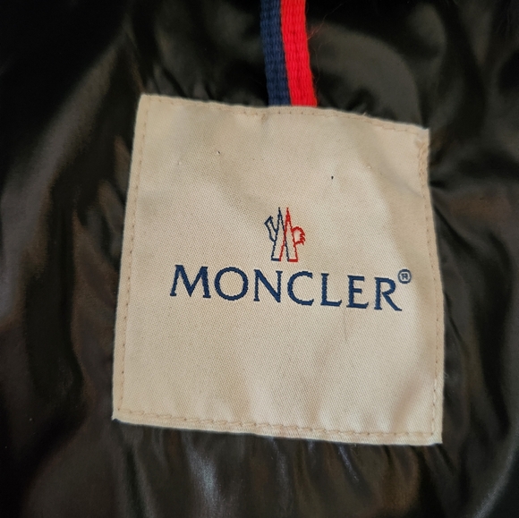 Moncler Women Black Down Jacket Bomber Size 1/S - Picture 14 of 16